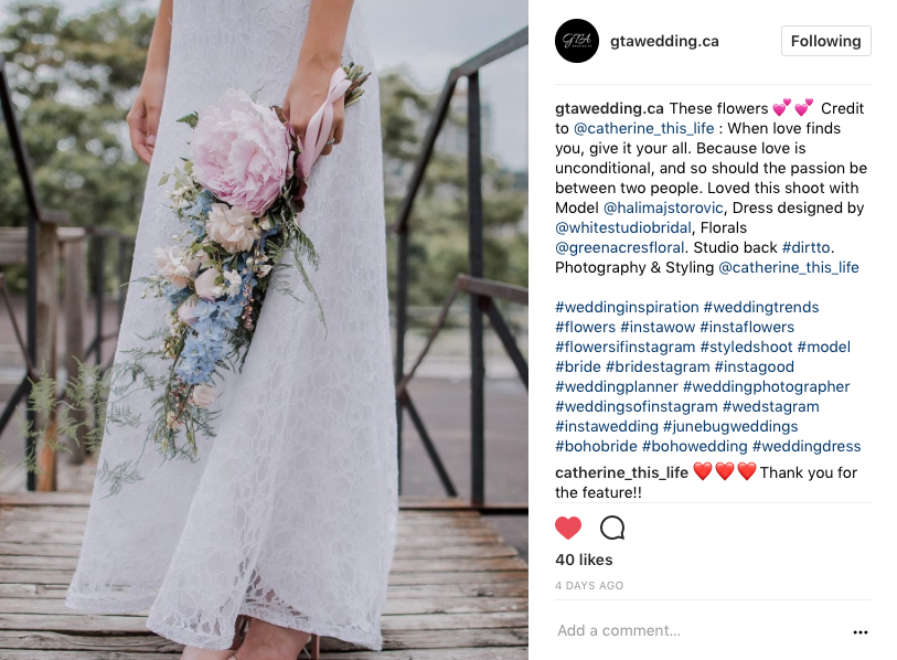 Features on GTAWEDDING.CA July 2017