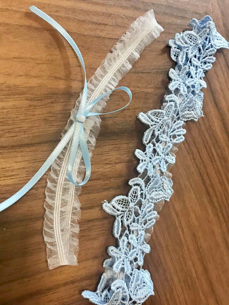 Flower Wreath with Ribbon — SOMETHING BLUE available