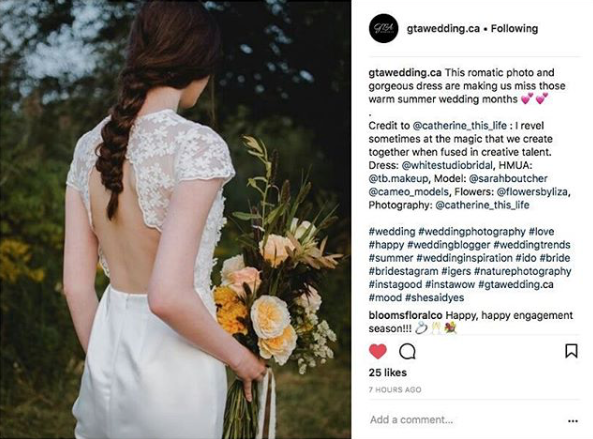 We've been featured again on @gtawedding.ca