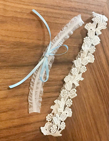 Flower Wreath with Ribbon — SOMETHING BLUE available