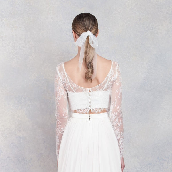 Lisa Lace Top White Studio Bridal Lisa Lace Top White Studio Bridal
